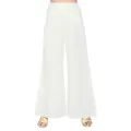 Women Ladies Viscose White Plaza Palazzo Plazo Elephant Pant Trouser. 