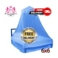 Mosquito Net for Twin Bed (6x6) Square Framed. 