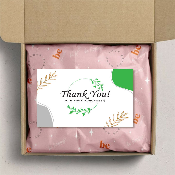 Thank you for your purchase Cards Thank You Card  For Supporting My Small Business Decoration Gift Greeting Cards Customer Package Inserts 50/100/200 PCS