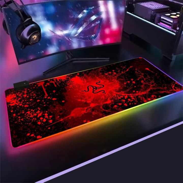 Rubber%20Accessories%20Backlit%20Razer%20Mouse%20Rgb%20Pad%20Mat%20With%20Mousepad%20900X400%20Gaming%20Carpet%20Computer%20Gamer%20Desk%20Large%20Play(Rgb%20Razer18_35X60)%20-%20Image%207