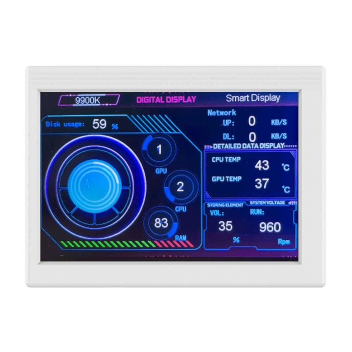 3.5-inch IPS monitor computer monitor CPU - black