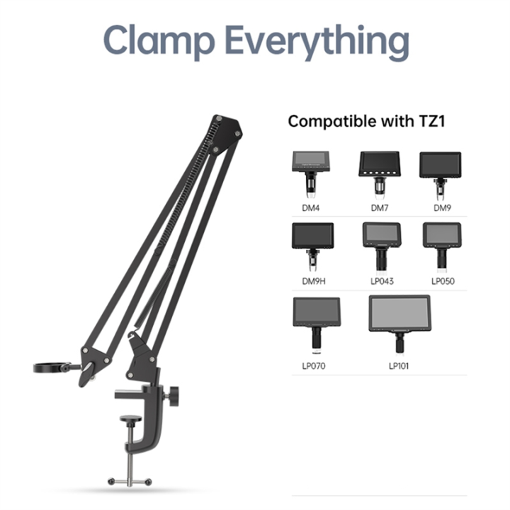 RIEVBCAU%20Flexible%20Microscope%20Arm%20Stand,Adjustable%20Metal%20Bracket%20-%20Image%205