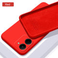 Sroof For Realme C33 Liquid Silicone Macaron Candy Color TPU Falling and shockproof Soft Phone Case Shell Protector Back Cover. 