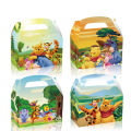 4/48pcs Disney Winnie The Pooh Candy Box Boys Girls Birthday Favor Bag Box With Handles Baby Shower Supplies. 