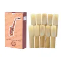 10 Pack Alto Sax Saxophone Reeds Strength 1.5 2.0 2.5 3.0 3.5 4.0 Saxophone Woodwind Instrument Parts Accessory. 