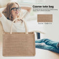 Burlap Tote Bags Blank Jute Beach Shopping Handbag Gift Bags With Handle. 