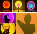 4 in 1 Color Changing Sunset/Sun Light/Sunset Red/Rainbow, Night Light for Popular works. 
