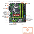JINGSHA B75-HM Motherboard LGA1155 Supports DDR3 Memory Supports M.2 NVME Protocol Computer Motherboard. 