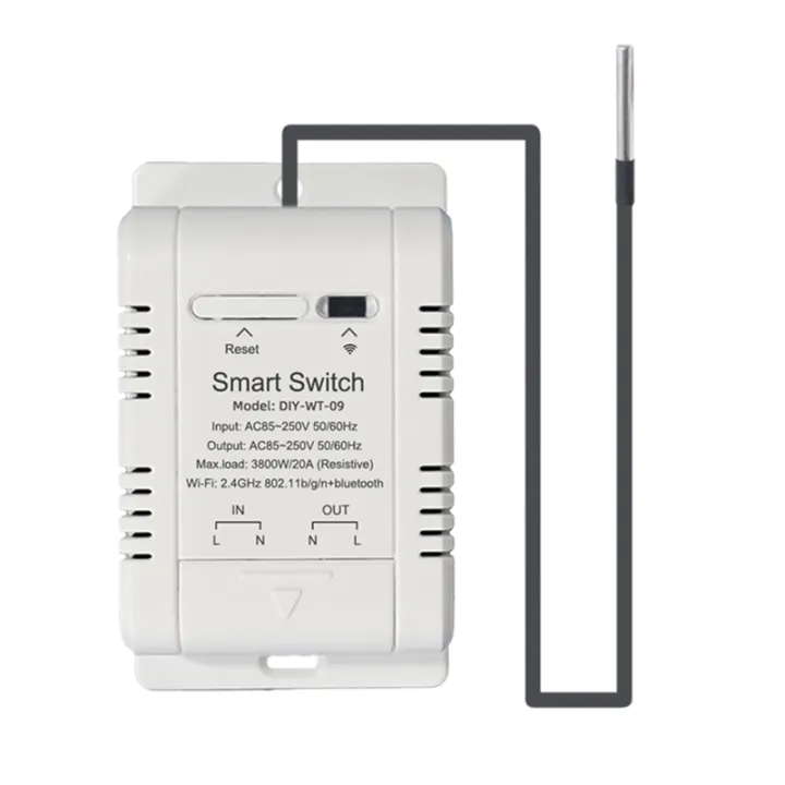 Temperature Switch with 2M Sensor Smart 20A Thermostat Temperature ...