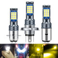 white P15D】 1PC P15D H4 H6M BA20D Led Headlight Bulb P15d 3030LED Motorcycle Scooter Light Moto Accessories 6000K ba20d. 