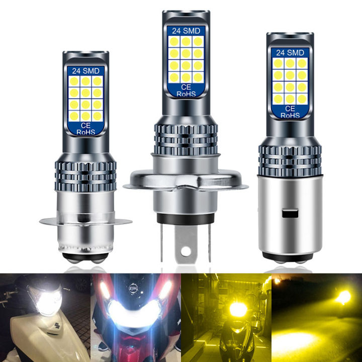 white%20P15D%E3%80%91%201PC%20P15D%20H4%20H6M%20BA20D%20Led%20Headlight%20Bulb%20P15d%203030LED%20Motorcycle%20Scooter%20Light%20Moto%20Accessories%206000K%20ba20d%20-%20Image%202