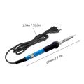 60W Electric Adjustable Temperature Welding Soldering Iron + 5 Replacement Soldering Tips Set. 