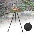Foldable Picnic Table, Coffee Tea Table Portable Height Adjustable Mini with Tripod Camping Folding Table for Travel, Garden, Self Driving. 
