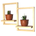 Wooden Wall Décor / Plant Wall Shelf / Wooden Wall Shelf / Decorative Wall Décor / wooden / Wall Hanging Shelf / Wooden Plant Holder PW102. 