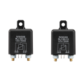2 Pcs 12V 100Amp 4-Pin Heavy Duty ON/OFF Switch Split Charge Relay for Auto Boat Van Black Spare Parts. 