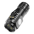 Portable Small Outdoor Multifunctional Camping Mini LED Torch Light Tactical USB Rechargeable Flashlight Touch Light Led Flashlight Torch Three Eyed Monsters Mini Flash Light. 