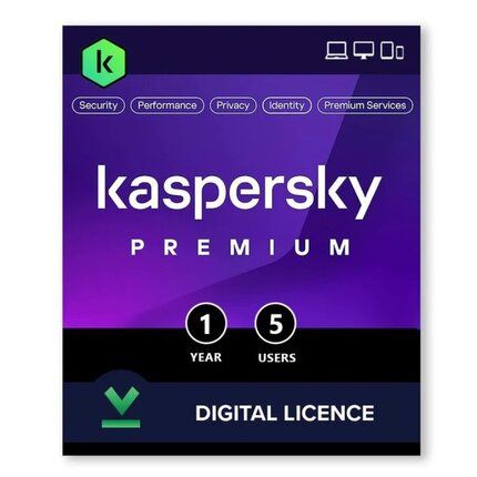 Kaspersky Premium (Total Security) 2026 (1 Year, 5 Devices)