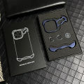 HOCE Aluminum Alloy Irregular Metal Phone Cover For iPhone 17 16 15 14 13 12 Pro Max 15 16 Plus Case Lens Ring Film Protection Shockproof Cases No Bumper. 