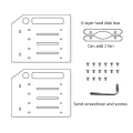 3.5 In Diy Hard Disk Bracket Bay Desk Computer External Hard Drive Shelf Rack Hdd Storage Box Organizer For C. 