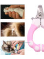 Pet Nail Clipper Nail Trimmers Claw Scissors for Cats, Dogs, Rabbits and Small Animals, Pink, Small. 