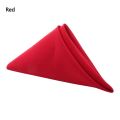 SOLIGHTER Hotel Cloth Napkins Soft Wedding Table Cloth Dinner Napkins Wedding Decoration Table Linen Party Supplies Washable Solid Red/Multicolor. 