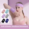 Body room running wristband headband sports wristband towel sweat absorbent fitness badminton fitness protector wrist sweat absorbent towel wrist bandband. 