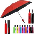 New Double Layer Folding Portable Wine Bottle Umbrella with Bottle Cove (LSW). 