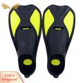 SuperRide Swimming Flipper Professional Diving Fins for Adults Short Blade Flippers for Swimming Snorkeling Leg Strength Training Unisex Drainage Swim Fins. 