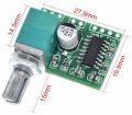 PAM8403 2x3W Mini Digital Stereo Power Amplifier Board 5V Power Class D Amplifier Module With Volume Control 1Pcs. 