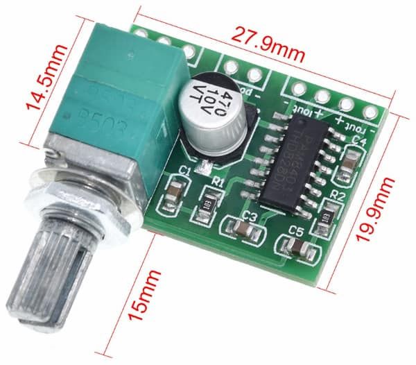 PAM8403%202x3W%20Mini%20Digital%20Stereo%20Power%20Amplifier%20Board%205V%20Power%20Class%20D%20Amplifier%20Module%20With%20Volume%20Control%201Pcs%20-%20Image%202