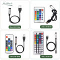 Dc 5v Usb Led Strip Rgb Controller 3key Dimmer / 24key Ir Remoter / 17key Rf Wireless Remoter Control 2835 5050 Rgb Strip. 