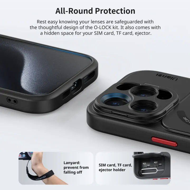 Ulanzi%20O-LOCK%20Quick-Release%20Phone%20Case%20for%20iPhone%2015%20Pro/Pro%20Max%20Magsafe%20Pone%20Case%20Phone%20Mount%20for%20Cycling/Selfie%20-%20Image%205