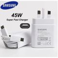 Samsung 45W USB-C Super Fast Charger Set-Super Fast Charging Wall Charger. 