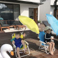 Beach Baby Chairs Portable Camping Chair Simple Use with Umbrella for Parties. 