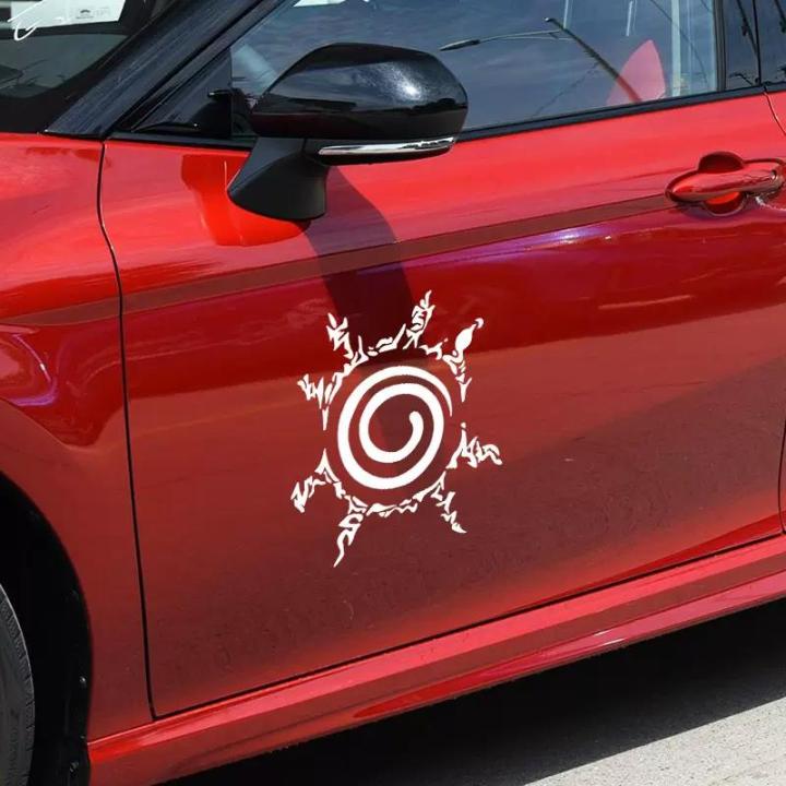 Nine Tails Seal Talisman Anime Sticker Waterproof Sunscreen Laptop Naruto Car Sticker Trunk Sticker Wall Decals Classic Toys
