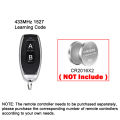 433MHz Garage Door Remote Control AC/DC 9V-24V Relay Garage Gate Control Rolling Fixed Learning Code. 