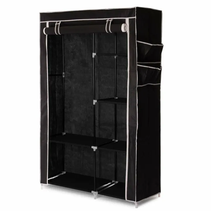 2%20Door%20Storage%20Wardrobe%20Foldable%20and%20Movable%20Cloth/Fabric%20Wardrobe%20with%20Zip%20Up%20Collapsible%20Cupboard%20-%20Image%205