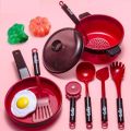 Meettoy 61PCs baby kitchen set toy plastic kids cooking toys with pots pans utensils cookware play house toys for boys girls 2-6 years old. 