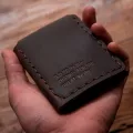 【ZIME】 Leather Wallet For Men The Secret Life Of Walter Mitty Vintage Crazy Horse Cow Leather Handmade Money clips  Leather male Purse Money Bag with coin pocket WF207. 