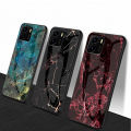 For OnePlus Nord N20 SE Case Fashion Marble Tempered Glass Protector Soft Silicon Back cover For OnePlus Nord N20 SE Phone cases. 