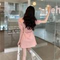 Trend Shirt Dress For Women Cotton Dresses Woman Party Night Club Tunic Short Sleeve Cute Mini Korean Prom Fashion New. 
