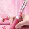 【ZOSR】4 Pieces/set Cute Pink Loopy Peripheral 0.5mm Press Pen Loopy Sponge Fat Pen Ins High Beauty Student Stationery Supplies. 