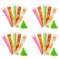 Disposable Popsicle Bags 240Pcs Freezer Tubes, Ice Bags with Funnel and Ice Sleeves for Juice, Ice Candy Pops, Fruit. 