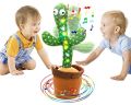 Rechargeable Dancing Singing Talking Cactus Plush Toy Electric 120 Songs Dance And Twist Luminous Recording Learning To Speak Lighting Tongue - Dancing Cactus toy plant. 