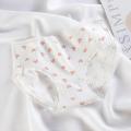Sweet 95% Cotton Love Heart Printed Panties Breathable Women Strawberry Briefs. 