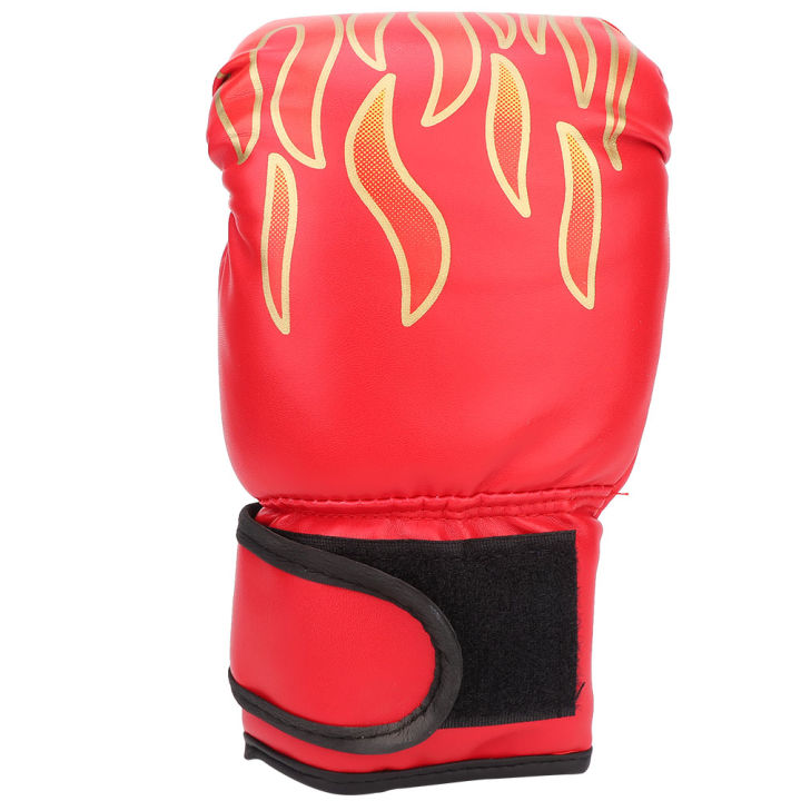 1 Pair Kids Children PU Kick Boxing Gloves Karate Muay Guantes Sanda ❤F