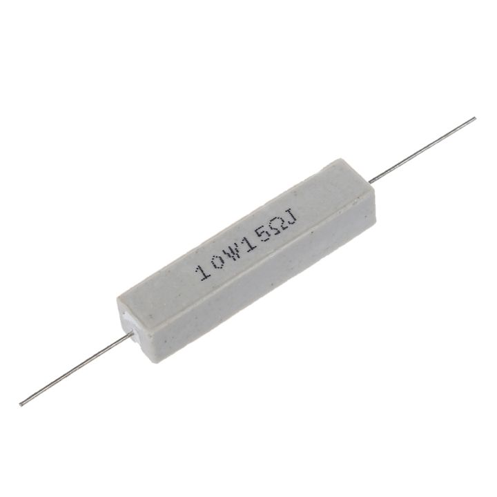10%20Pcs%2010W%20Watt%2015%20Ohm%205%25%20Wirewound%20Ceramic%20Cement%20Resistor%20-%20Image%203