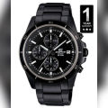 Casio Edifice Black Metal Analog Watch For Men. 