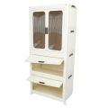 Foldable Wardrobe Organizer 360 Degree Universal Wheels Portable Wardrobe Closet for Cloakroom. 