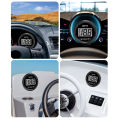 52mm Depth Gauge LCD Digital Display Marine Depth Gauge 12V 328.08ft Depth for Yachts. 